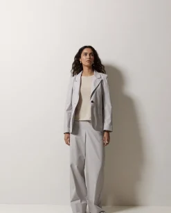 YERSE Americana 100% algodón popelín gris Fashion