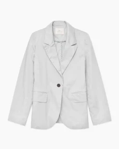 YERSE Americana 100% algodón popelín gris Fashion