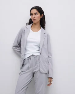 YERSE Americana cuello solapa gris Discount