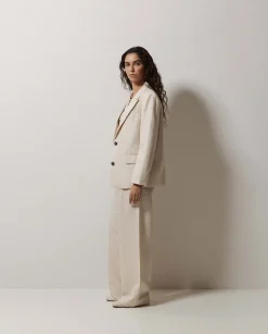 YERSE Americana mezcla lino crudo Fashion