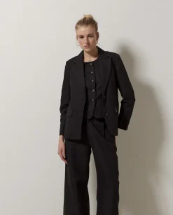 YERSE Americana mezcla lino negro New