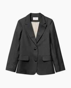 YERSE Americana mezcla lino negro New