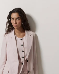 YERSE Americana mezcla lino rosa Outlet