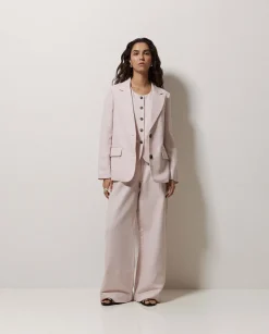 YERSE Americana mezcla lino rosa Outlet