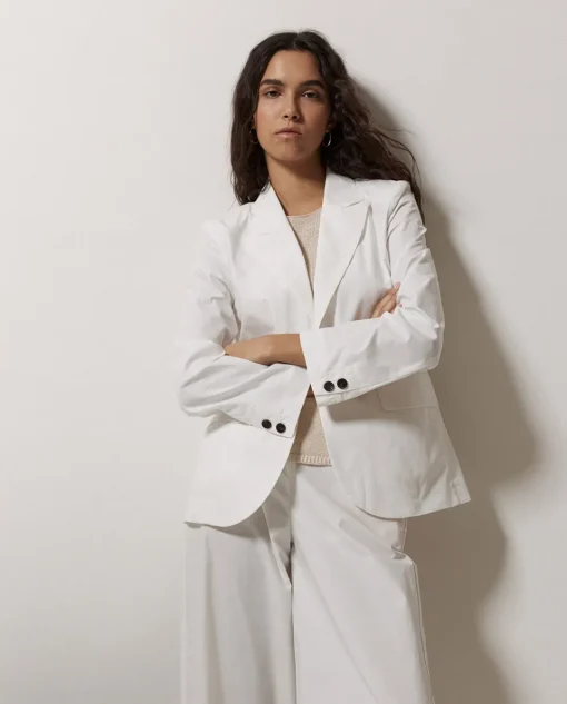 YERSE Americana popelín blanco New
