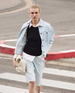 YERSE Bermudas denim azul índigo Best