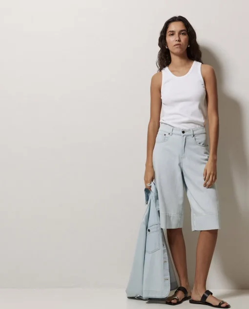 YERSE Bermudas denim azul índigo Best