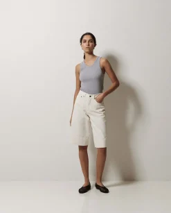 YERSE Bermudas denim crudo Outlet