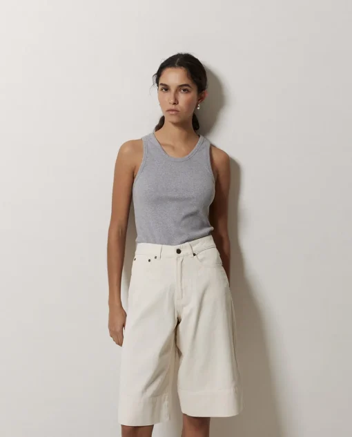 YERSE Bermudas denim crudo Outlet