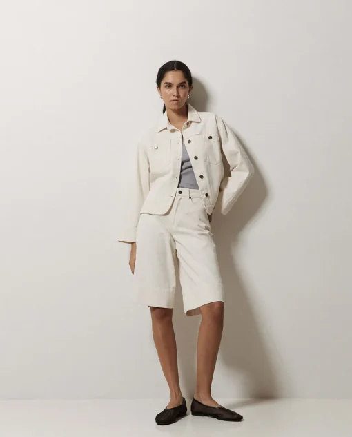 YERSE Bermudas denim crudo Outlet