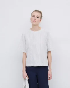 YERSE Blusa abrochado espalda crudo Discount