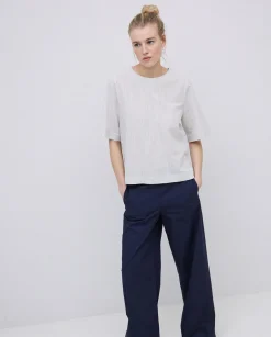 YERSE Blusa abrochado espalda crudo Discount