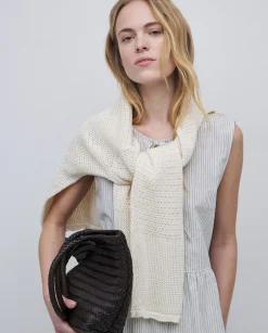 YERSE Blusa lazos sin mangas crudo Online