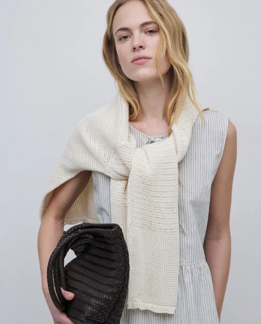YERSE Blusa lazos sin mangas crudo Online