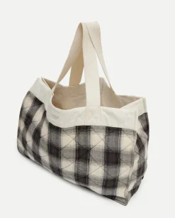 YERSE Bolsa cuadros acolchada negro Online