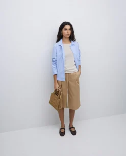YERSE Bolso bandolera Rafia natural New