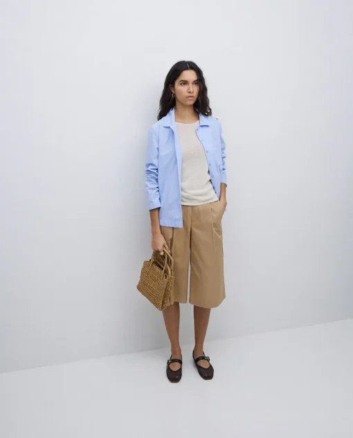 YERSE Bolso bandolera Rafia natural New
