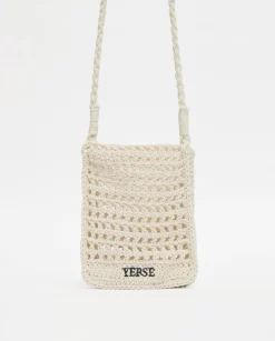 YERSE Bolso handmade de crochet crudo Online