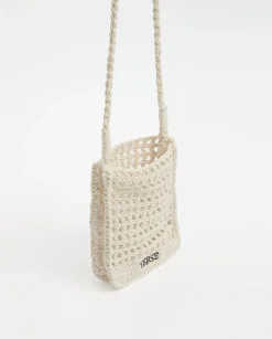 YERSE Bolso handmade de crochet crudo Online