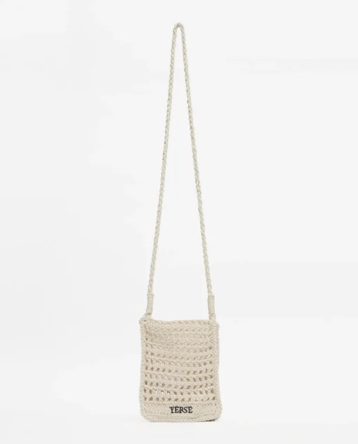 YERSE Bolso handmade de crochet crudo Online