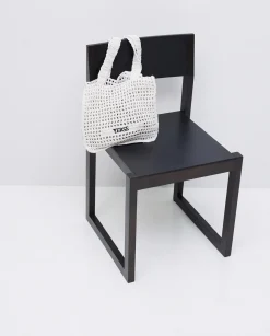 YERSE Bolso handmade macramé crudo Fashion