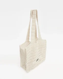YERSE Bolso handmade macramé crudo Fashion