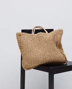 YERSE Bolso shopper cremallera natural Hot