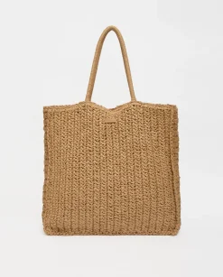 YERSE Bolso shopper cremallera natural Hot