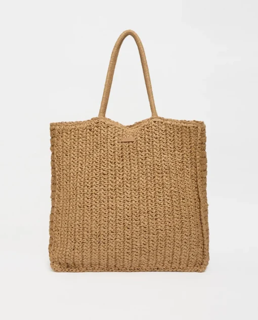 YERSE Bolso shopper cremallera natural Hot