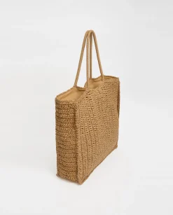 YERSE Bolso shopper cremallera natural Hot