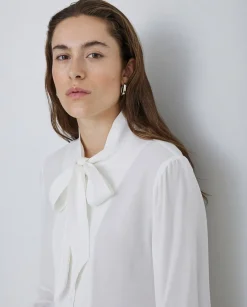 YERSE Camisa fluida lazo crudo Discount