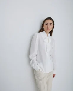 YERSE Camisa fluida lazo crudo Discount