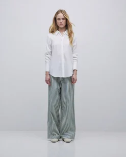 YERSE Camisa fluida viscosa blanco Online