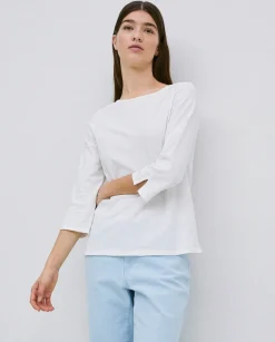 YERSE Camiseta 3/4 algodón flamé crudo Sale
