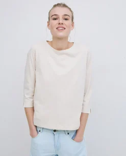 YERSE Camiseta básica 3/4 beige Hot