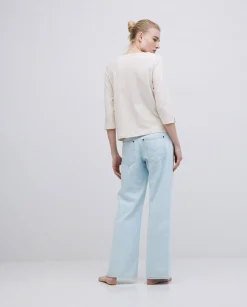 YERSE Camiseta básica 3/4 beige Hot