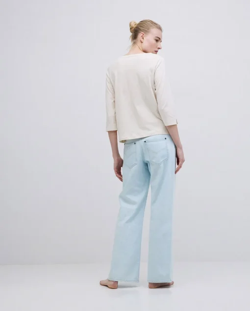 YERSE Camiseta básica 3/4 beige Hot