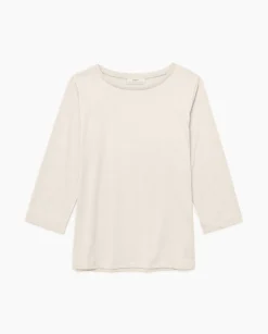 YERSE Camiseta básica 3/4 beige Hot