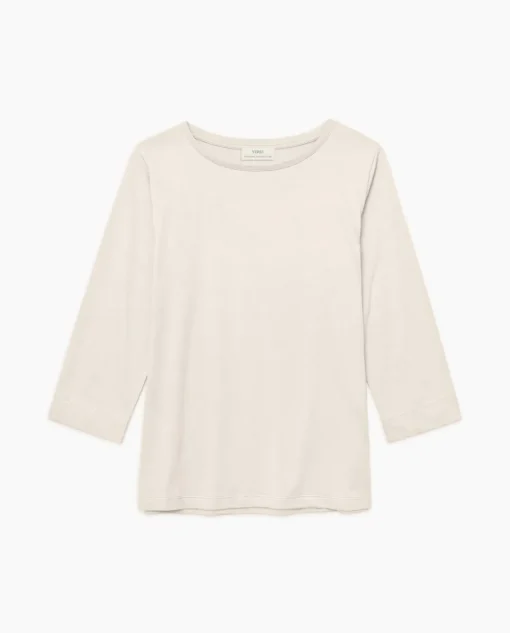 YERSE Camiseta básica 3/4 beige Hot