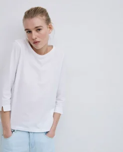 YERSE Camiseta básica 3/4 blanco New