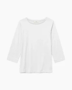 YERSE Camiseta básica 3/4 blanco New