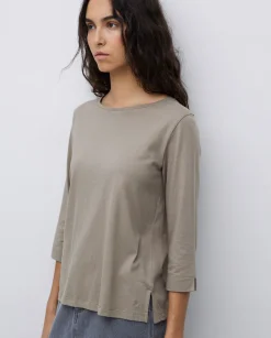 YERSE Camiseta básica 3/4 caqui Fashion