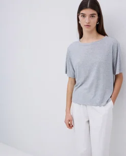 YERSE Camiseta holgada modal gris Hot