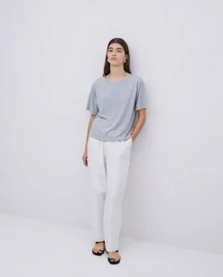 YERSE Camiseta holgada modal gris Hot