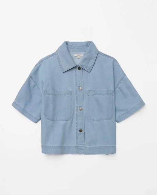 YERSE Chaqueta denim tencel azul Outlet