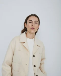 YERSE Chaqueta lana doble faz crudo Discount