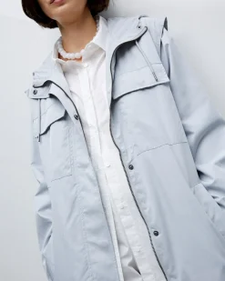 YERSE Chaqueta water repellent capucha gris Outlet