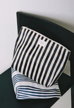 YERSE Clutch rayas negro Sale
