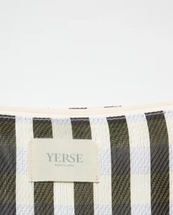 YERSE Clutch rayas negro Sale
