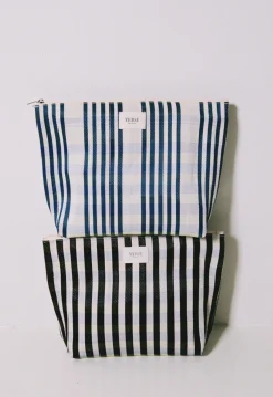 YERSE Clutch rayas negro Sale